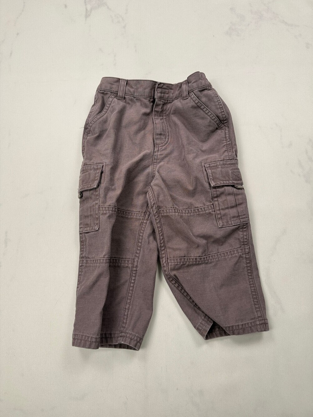 Gymboree Cargo Pants Gray VTG 2000s Adjustable Boys 18-24 months